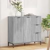 vidaXL Credenza Grigio Sonoma 89,5 x 33 x 82 cm Legno multistrato