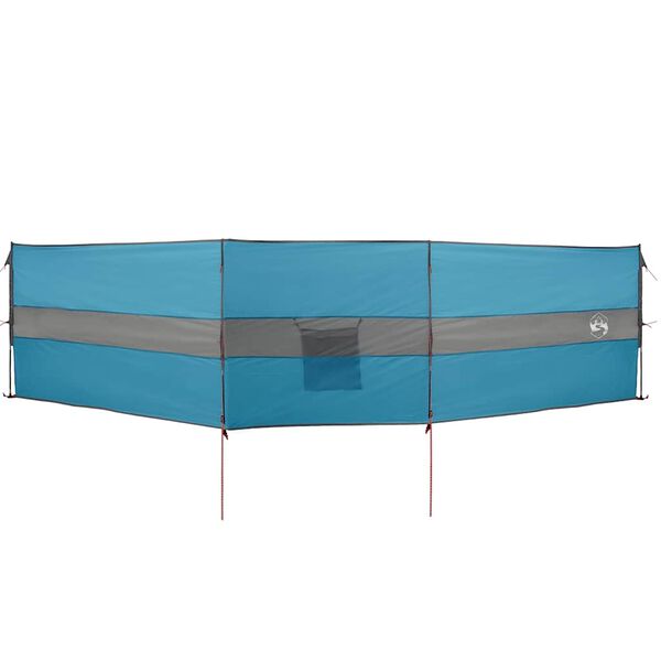 vidaXL Frangivento da Campeggio Blu 490x123 cm Impermeabile