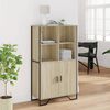 vidaXL Credenza Rovere Sonoma 79,5x35,5x137,5 cm in Legno Multistrato