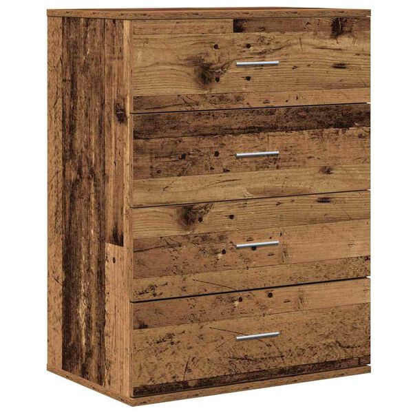 vidaXL Credenza Legno vecchio 60 x 39 x 80 cm Legno multistrato