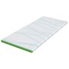 vidaXL Topper per materasso Bianco e Verde 180 x 200 x 6 cm