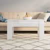 vidaXL Tavolino Salotto Bianco Lucido 101x49x52 cm Legno Multistrato