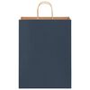 vidaXL Sacchetti di Carta 250 pz con Manici Blu 32x12x42 cm