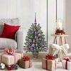 vidaXL Albero di Natale artificiale con 150 LED Verde 75 cm PE e PVC