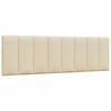 vidaXL Letto con Materasso Hanko Crema 160x200 cm in Tessuto