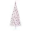 vidaXL Albero di Natale artificiale Bianco 210 cm PVC e Acciaio