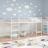 vidaXL Struttura del letto loft per bambini Bianco 79,5 x 200 cm