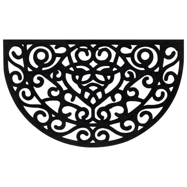 vidaXL Zerbino Mezzo Rotondo 45x75 cm in Gomma