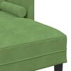 vidaXL Set di divani con cuscino 2 pcs Verde chiaro Poliestere