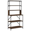 vidaXL Scaffale Cucina 6Ripiani Rovere Marrone 90x40x180cm Multistrato