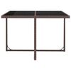 vidaXL Set da Pranzo da Giardino 9 pz con Cuscini Polyrattan Marrone