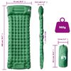 vidaXL Materasso Campeggio Autogonfiabile con Cuscini 1 Persona Verde