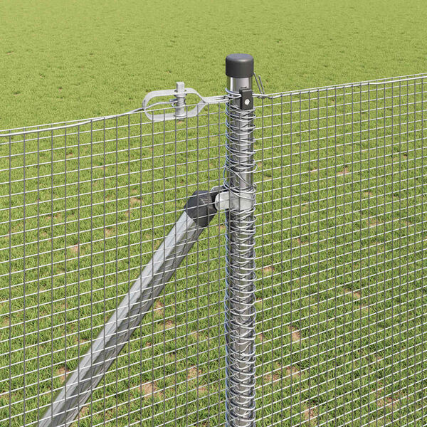 vidaXL Palo della recinzione Argento 10 x 1,4 m (rete 12 x 12 mm)