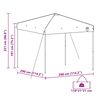 vidaXL Tenda Gazebo Verde 290 x 290 x 251 cm Tessuto