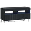 vidaXL Mobile TV LED Nero Legno ingegnerizzato