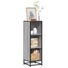vidaXL Libreria Grigio Sonoma 33,5x33x107,5 cm in Legno Multistrato