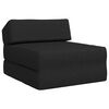 vidaXL Divano Letto Pieghevole Nero 60 x 70 x 41 cm Tessuto