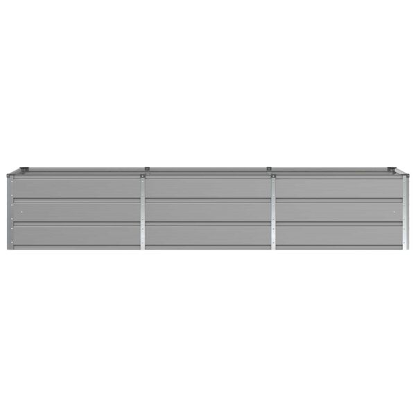 vidaXL Fioriera Grigio chiaro 240 x 80 x 45 cm Acciaio