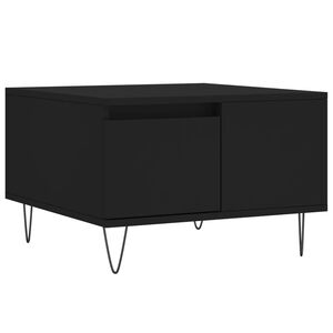 vidaXL Tavolino da Salotto Nero 55x55x36,5 cm in Legno Multistrato