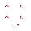 vidaXL Renna di Natale con slitta 5 pz 230 LED Bianco freddo