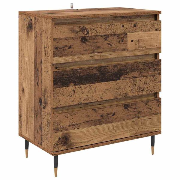 vidaXL Credenza Legno vecchio 60 x 35 x 70 cm Legno multistrato