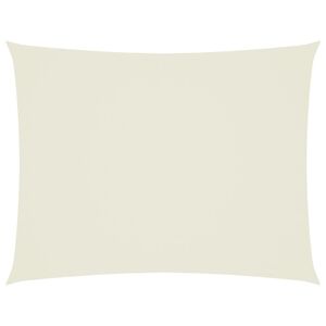 vidaXL Parasole a Vela Oxford Rettangolare 3x4 m Crema