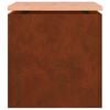 vidaXL Panchina da giardino Ruggine 40 x 40 x 43 cm acciaio corten