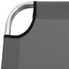 vidaXL Lettino Prendisole Senior Pieghevole Alto Alluminio Grigio