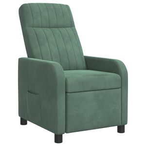 vidaXL Poltrona reclinabile Verde Mare Velluto (V)