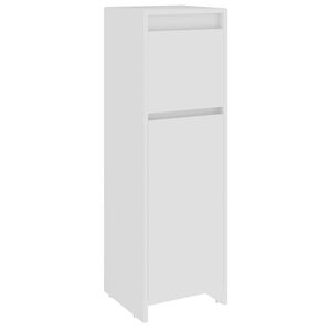 vidaXL Armadio da Bagno Bianco 30x30x95 cm in Legno Multistrato