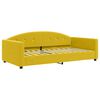 vidaXL Divano Letto Estraibile con Cassetti Giallo 100x200cm Velluto