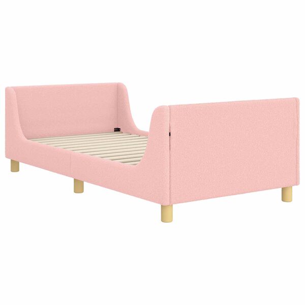 vidaXL Struttura letto bambini con testata Rosa 90 x 190 cm