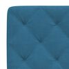 vidaXL Letto con Materasso Blu 120x200 cm in Velluto