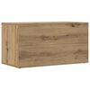 vidaXL Scatola Portaoggetti Artigianale 69,5x34x36cm Legno Multistrato
