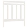 vidaXL Testiera per Letto Bianca 95x4x100 cm in Legno Massello di Pino