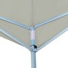 vidaXL Gazebo Pieghevole con 4 Pareti 5x5 m Crema