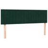 vidaXL Giroletto a Molle con Materasso Verde Scuro 160x210 cm Velluto