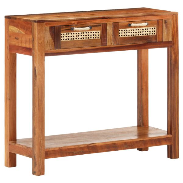 vidaXL Tavolo Consolle 86x30x76 cm in Legno Massello di Recupero