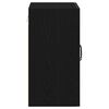 vidaXL Mobiletto da Parete Rovere Nero 60x31x60 cm in Legno Massello