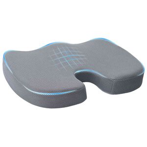 vidaXL Cuscino per la seduta Schiuma Memory Grigio 47 x 37 x 8 cm