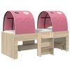 vidaXL Letto con Tunnel 4 pz Sonoma e Rosa Legno ingegnerizzato