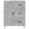 vidaXL Credenza Grigio Cemento 69,5x34x180 cm in Legno Multistrato