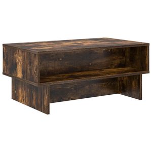 vidaXL Tavolino da salotto Rovere fum&eacute; 80 x 46 x 35 cm