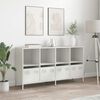 vidaXL Credenza Bianca 135x39x73,5 cm in Acciaio Laminato a Freddo