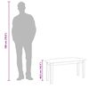 vidaXL Panca 90 cm Bianco in Legno Massello di Hevea