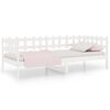 vidaXL Dormeuse senza Materasso Bianca 90x190 cm Legno Massello Pino