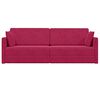 vidaXL Divano-letto da pavimento 200cm Rosso Vino Velluto
