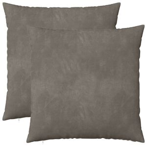 vidaXL Cuscino con cuscino HEERLEN 2 pz Grigio Chiaro Velluto