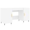 vidaXL Scrivania Bianca 140x50x75 cm in Legno Multistrato