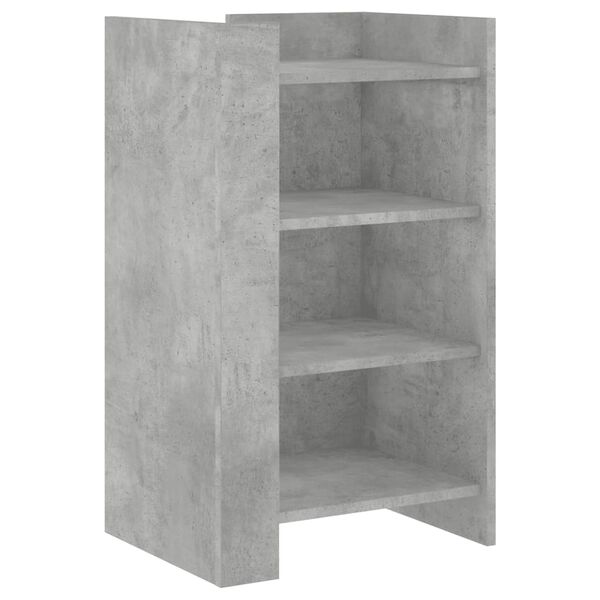 vidaXL Credenza Grigio Cemento 45x35x75 cm in Legno Multistrato